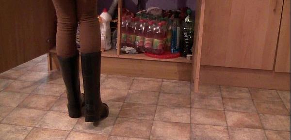  Rubber Boots in Kitchen